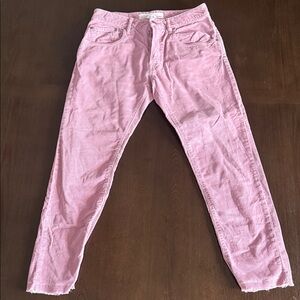 Golden Goose Dusty Rose Pink Corduroy Boyfriend Trousers